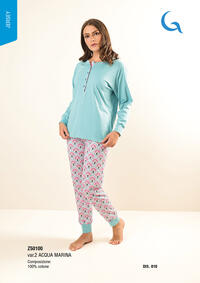 PIGIAMA DONNA M/M Z50100 Tellini S.r.l. Ingrosso Abbigliamento